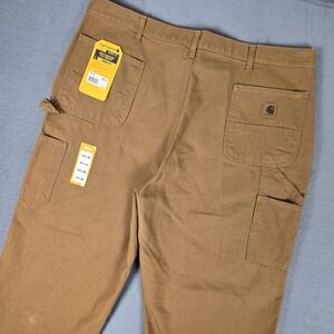 CARHARTT Pants Mens 44x36 Loose Fit Washed Duck Utility Work Brown BN0011-M NWT
